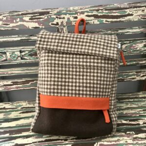 Mochila de Lana franja naranja