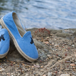 Alpargatas Lino Podenco Azul