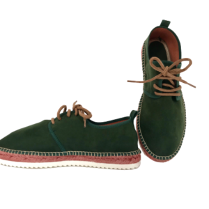ZAPATOS VERDES CON CORDONES
