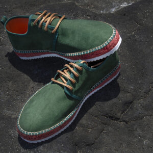 Zapatos Cordones Hombre Verdes